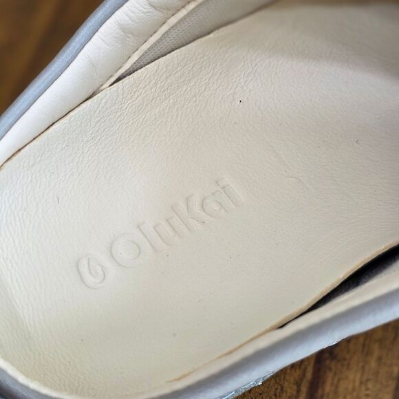 Olukai Hamani Leather Slip-on Mules Men's Size 9 Smoke / Storm Gray / Beige New - Picture 12 of 14